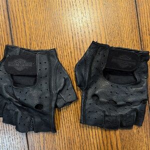 Harley-Davidson Black Leather Riding Gloves